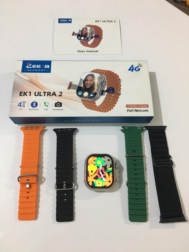 ساعت هوشمند سیمکارت خور دوربین دار Eeeza مدل EK1 Ultra 2 ریجستری