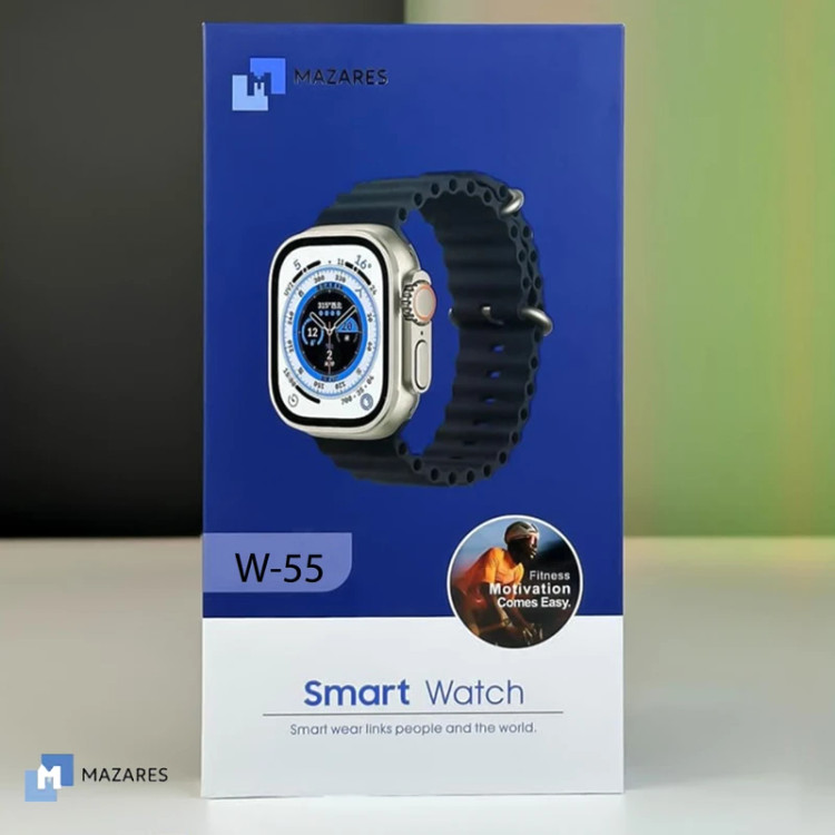 ساعت هوشمند مازارس مدل W-55 سایز 49mm با بند اضافی