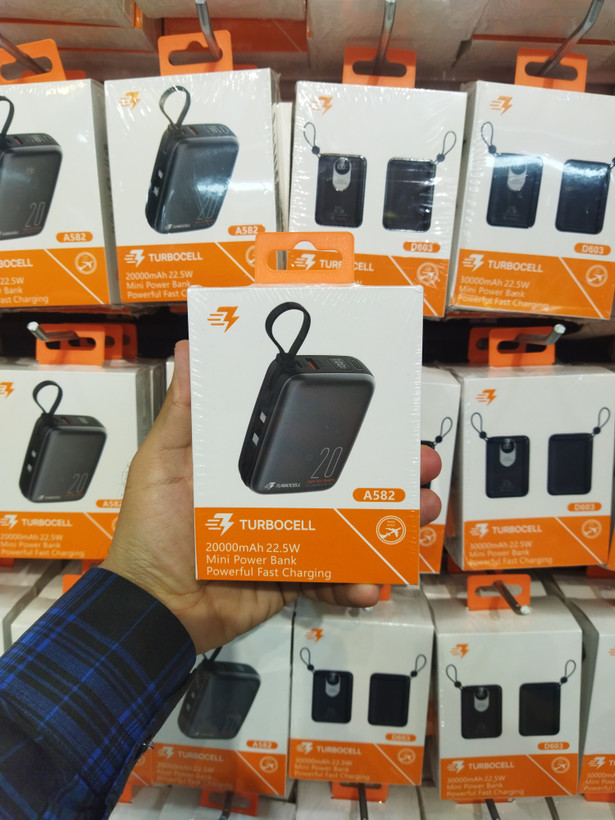 پاوربانک 20هزار/20000میلی آمپر توربوسلTurboCell مدل A582